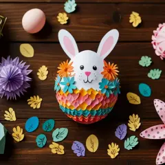 Ozdoby wielkanocne z papieru kolorowego: DIY krok po kroku na święta