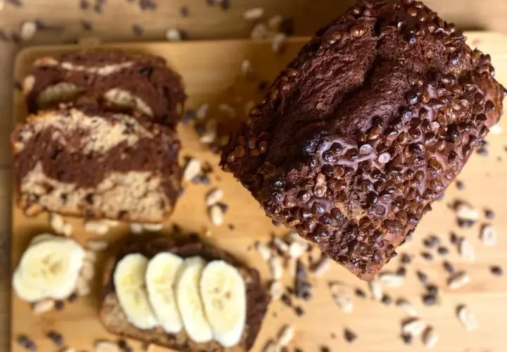Łatwy przepis na chlebek bananowy z masłem orzechowym - Krok po kroku