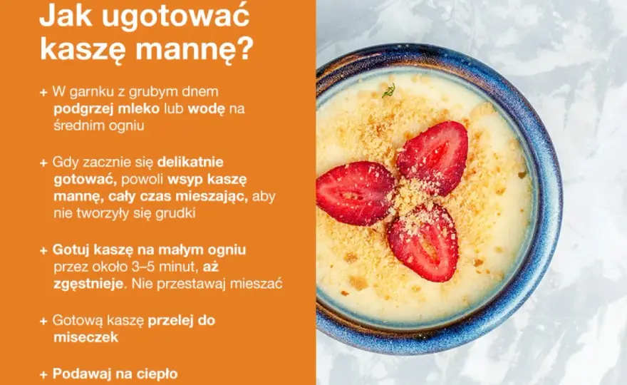 Kasza manna na wodzie: Idealne proporcje i przepis bez grudek