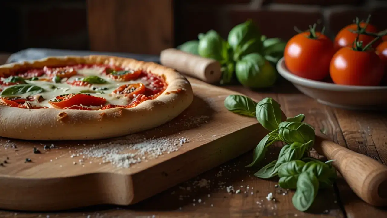 Zdjęcie Cienkie ciasto na pizzę: Jak zrobić idealnie cienkie ciasto do pizzy